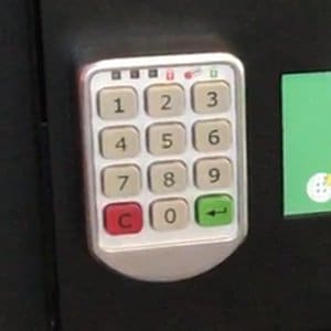Cerradura de código PIN digital para locker de carga de celulares